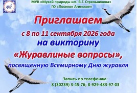 Приглашаем на викторину "Журавлиные вопросы"