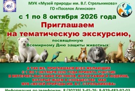 Тематическая экскурсия, посвященная Всемирному Дню защиты животных